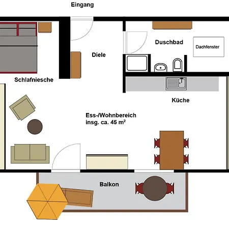Apartment Roseninsel & Perle *