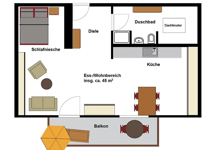 Apartmán Roseninsel & Perle *